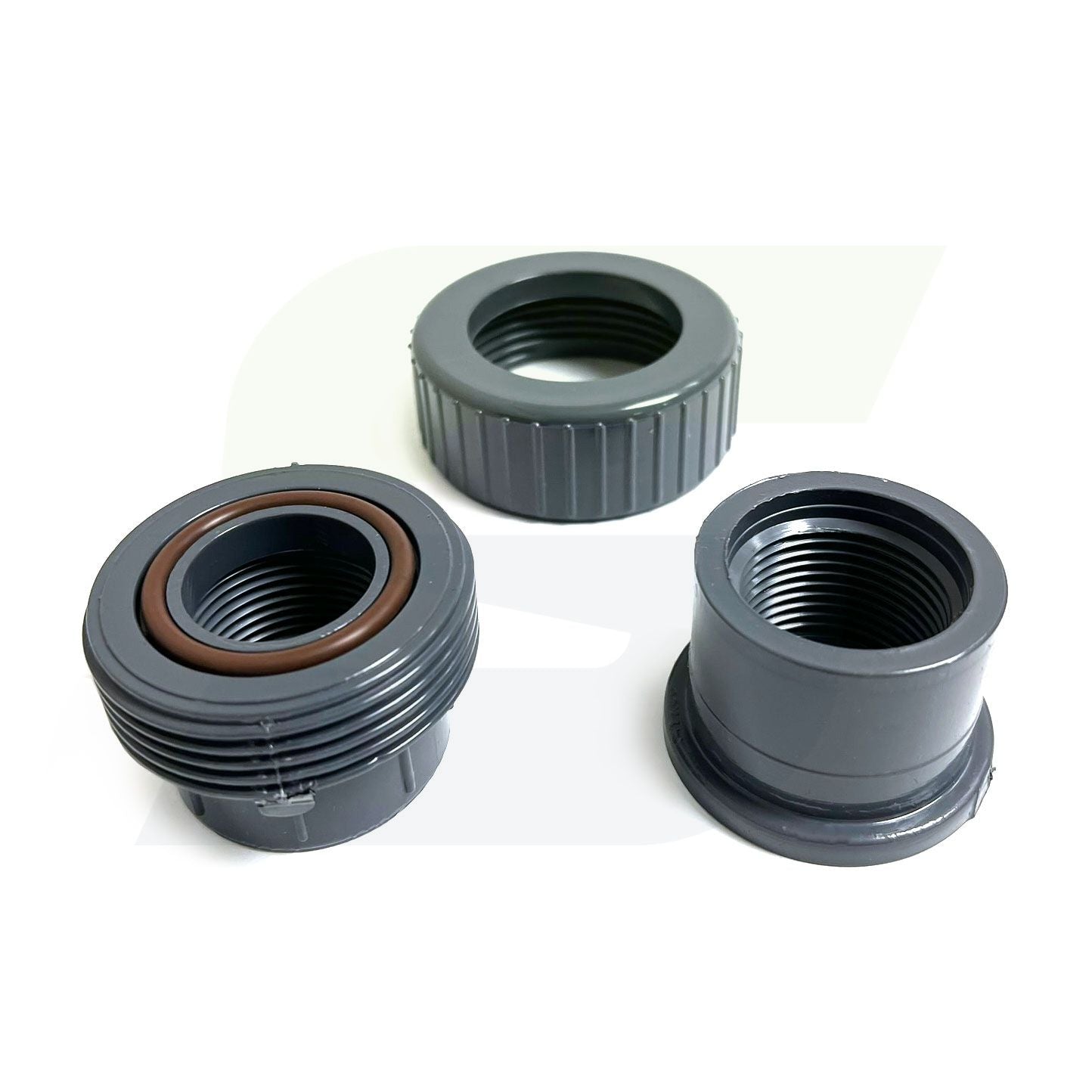 858-010 - 1" Schedule 80 PVC Union with Viton O-Ring - FNPT x FNPT