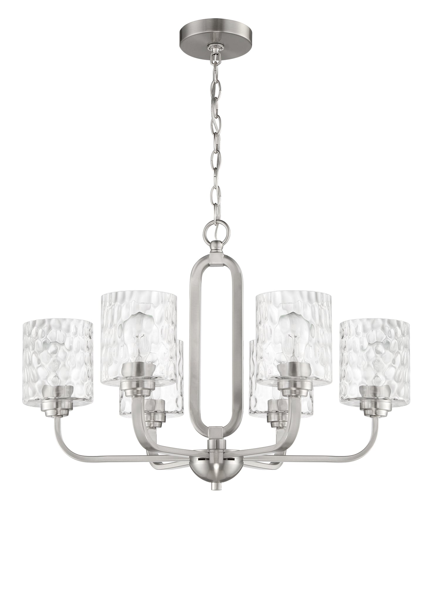 54226-BNK - Collins 6 Light 26" Wide Chandelier - Brushed Nickel