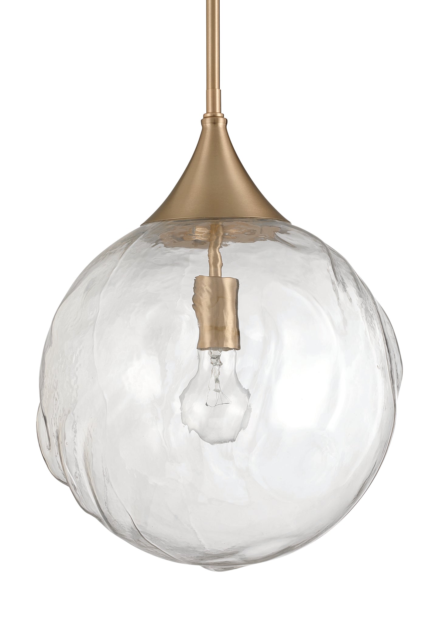 61292-CPZ - Reflection 1 Light 12" Wide Pendant - Premium Bronze