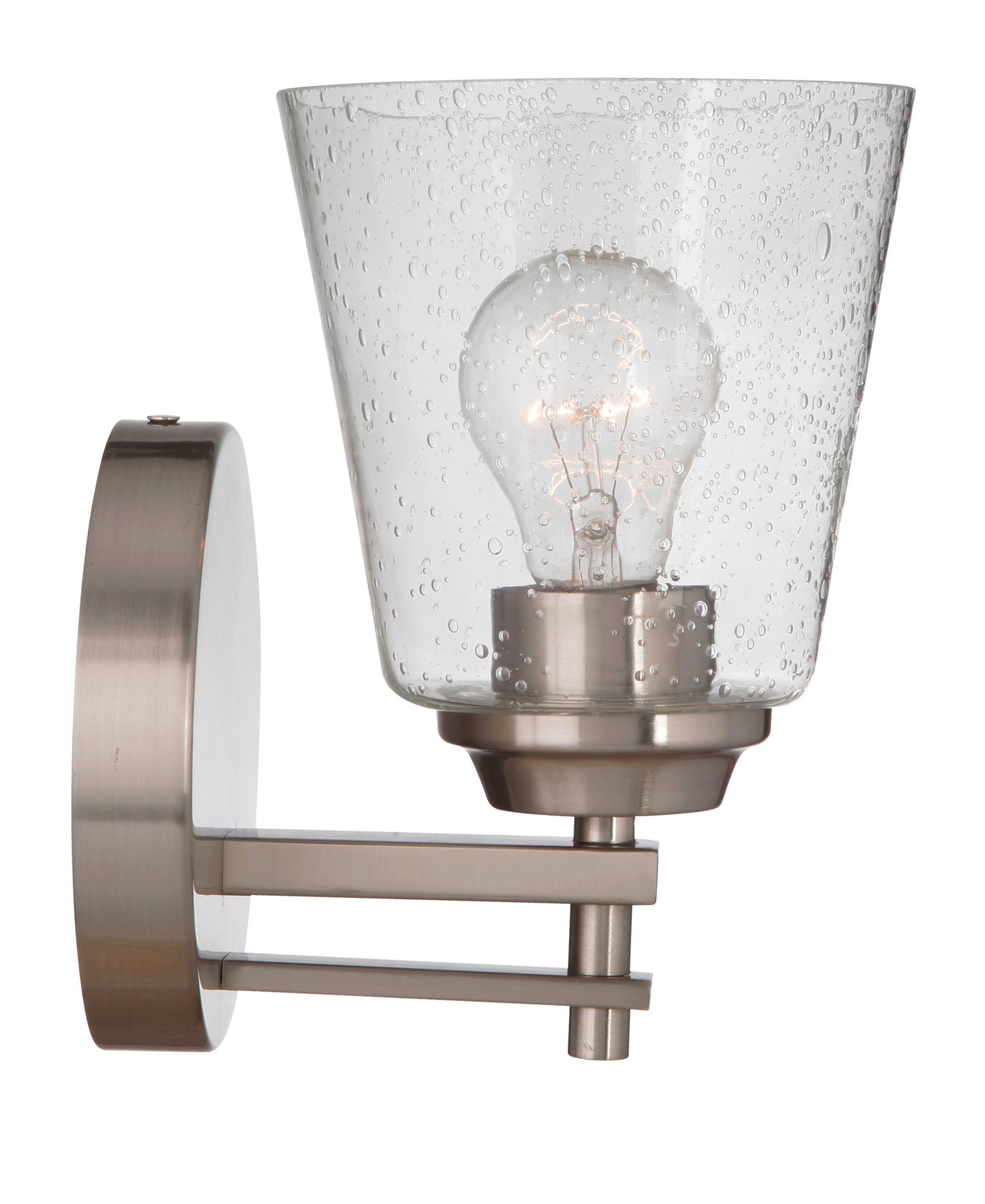 19606BNK1 - Drake 1 Light 8.5" High Wall Sconce - Brushed Nickel