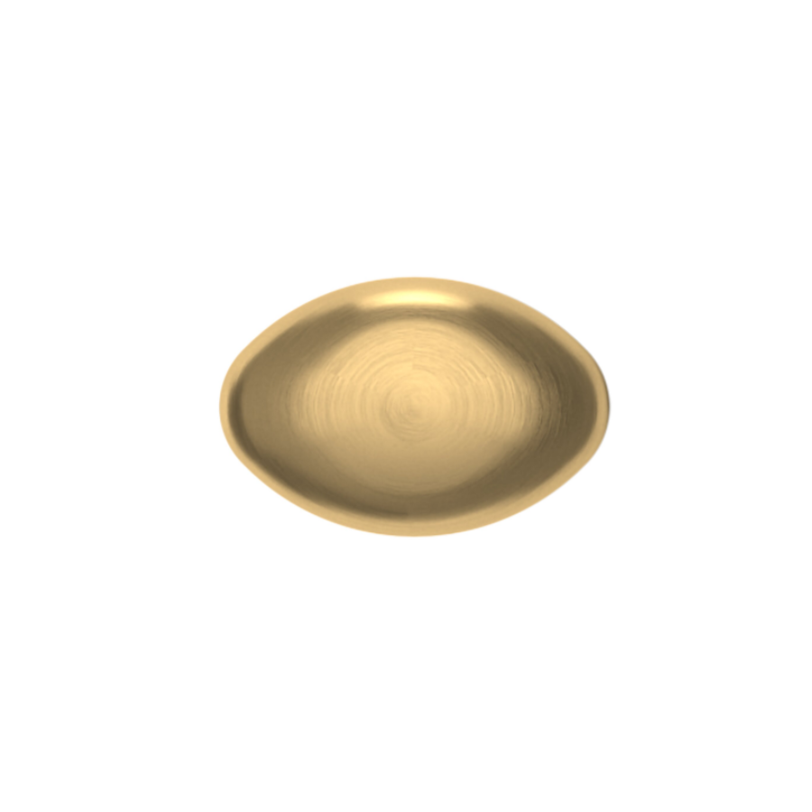 4910044 - 1 1/8" Oval Knob - Satin Brass