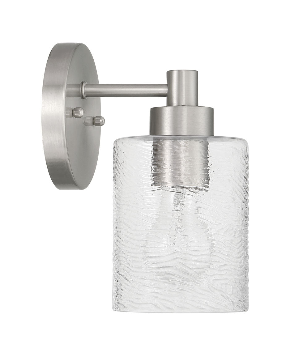 60201-BNK - Lyndsey 1 Light 9" High Wall Sconce - Brushed Nickel