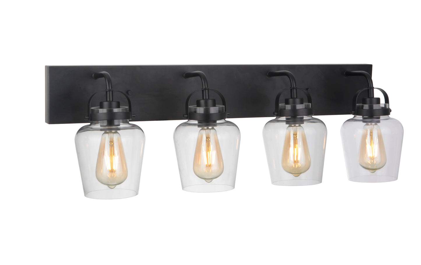 53504-FB - Trystan 4 Light 30" Wide Vanity Light - Flat Black