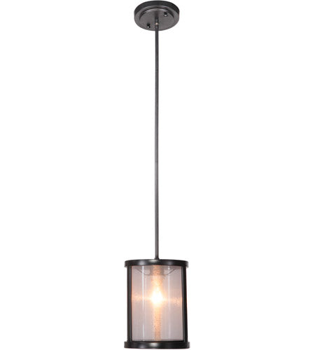 36791-MBK - Danbury 1 Light 8" Wide Mini Pendant - Matte Black
