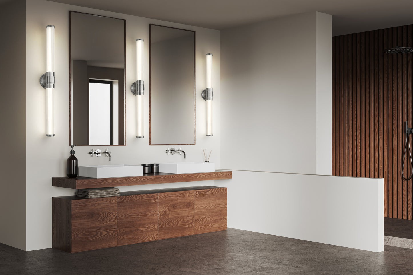 1020-32W-BN-LED - Warwick 1 Light 32" Vanity - Brushed Nickel