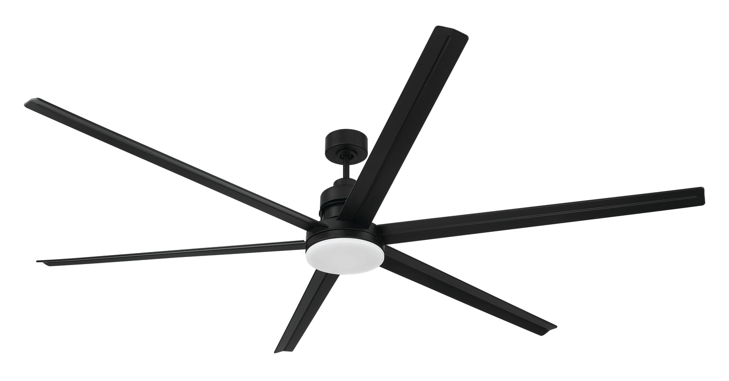 MND80FB6-NWF - Mondo 80" Indoor/Outdoor Ceiling Fan no Wifi 80" 6 Blade Indoor Outdoor Ceiling Fan with Light Kit - Flat Black