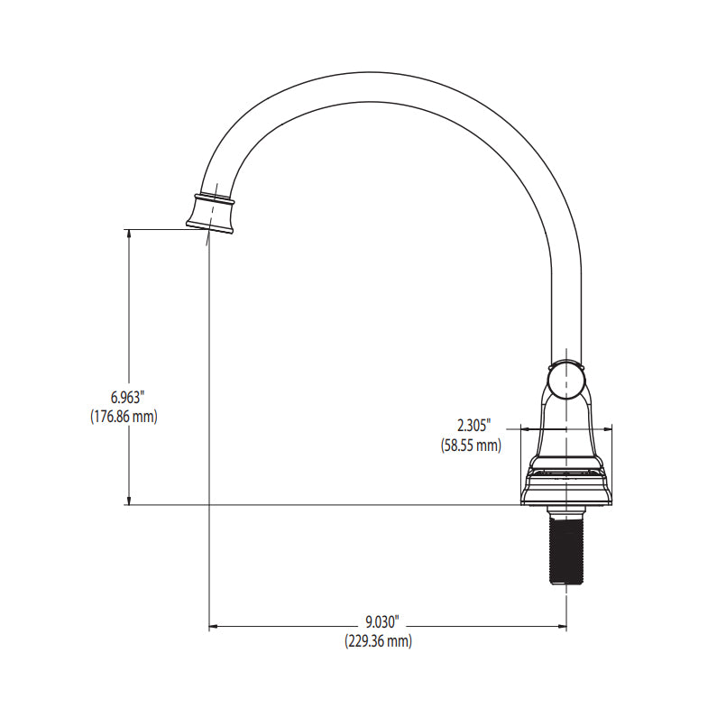 CA41611 - Capstone Two-Handle High Arc Kitchen Faucet in Chrome