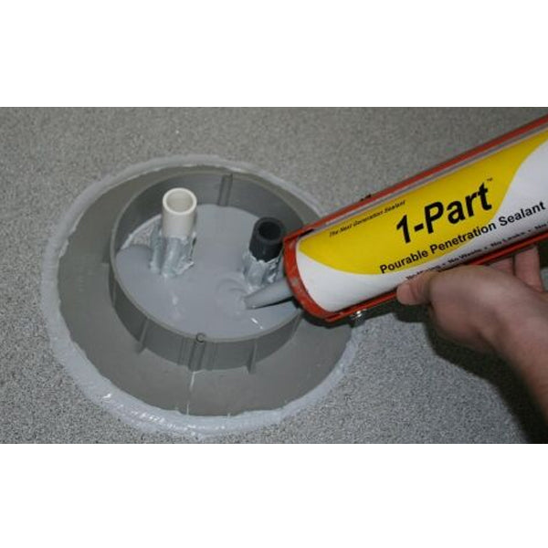 1-Part E-Curb / ChemCurb Pourable Pentration Sealant - 10.1 oz - Gray