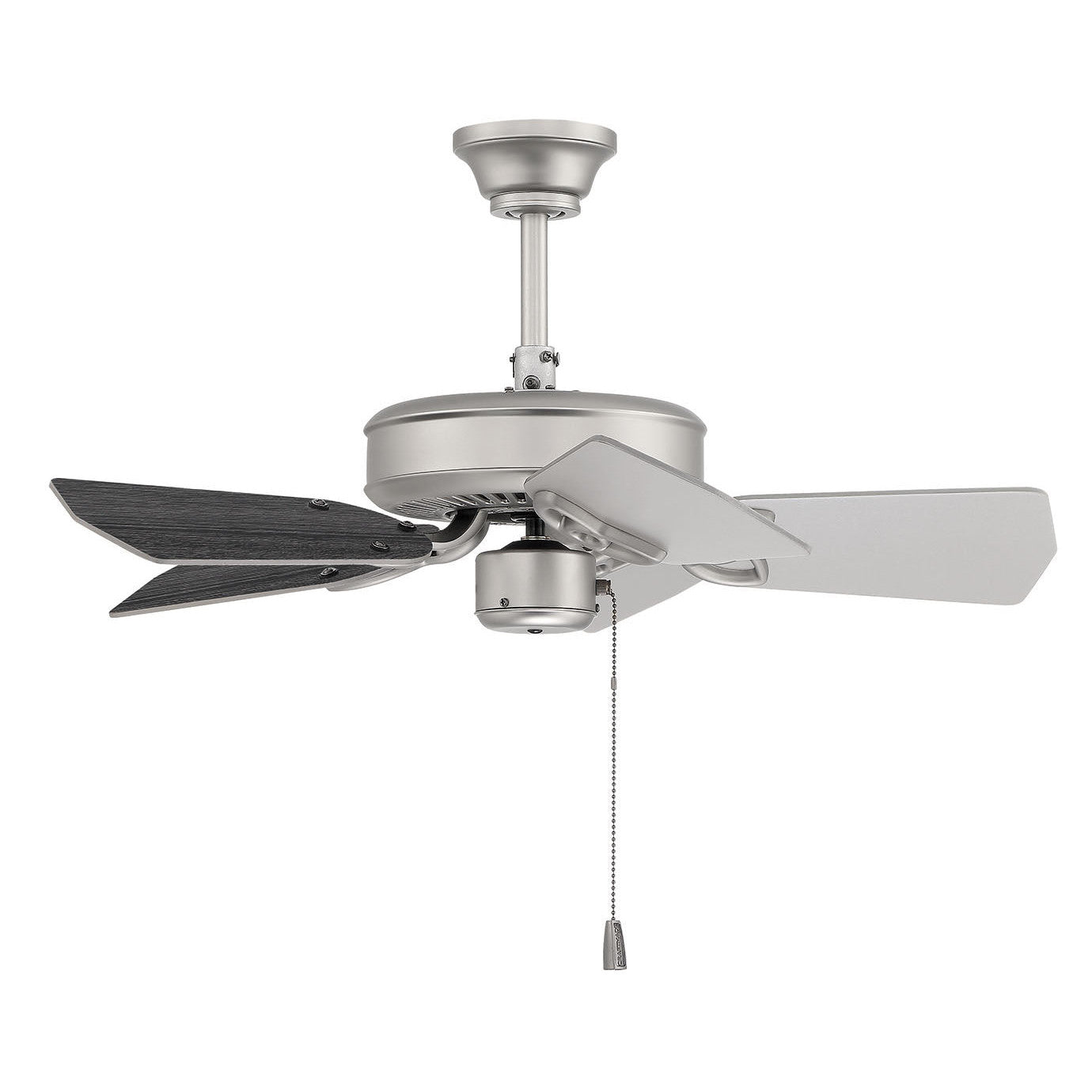 PI30BN5 - Piccolo 30" 5 Blade Ceiling Fan - Pull Chain - Brushed Satin Nickel