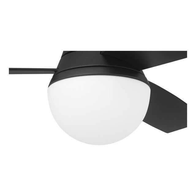 DBK52FB3 - Daybreak 52" 3 Blade Ceiling Fan with Light Kit - Wi-Fi Remote Control - Flat Black