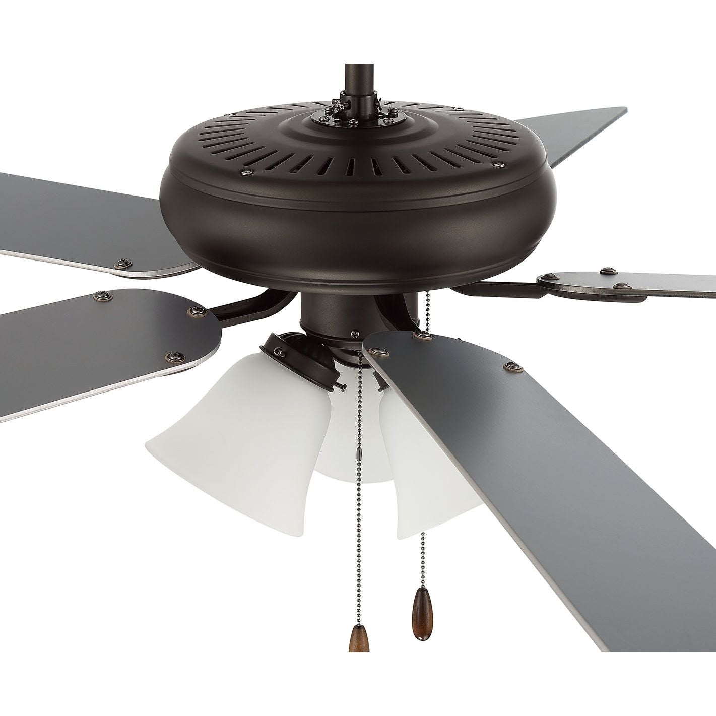 DCF52ESP5C3W - Decorator's Choice 52" 5 Blade Ceiling Fan with Light Kit - Pull Chain - Espresso