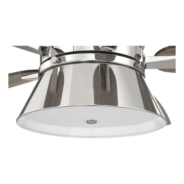 DMK52PLN5 - Dominick 52" 5 Blade Ceiling Fan with Light Kit - Remote Control - Polished Nickel