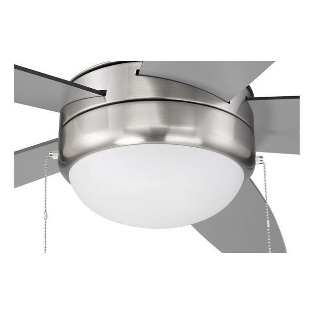 EPHA52BNK5-BNGW - Phaze 52" 5 Blade Ceiling Fan with Light Kit - Pull Chain - Brushed Polished Nicke