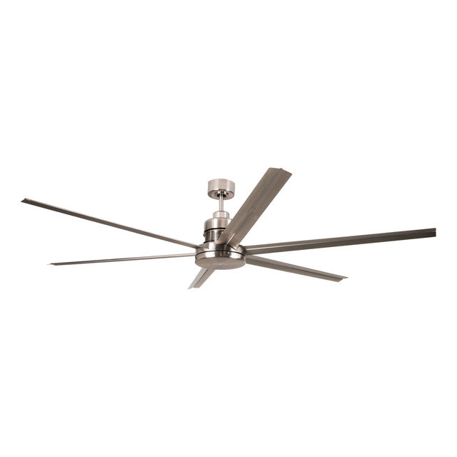 MND72BNK6 - Mondo 72" 6 Blade Ceiling Fan - Remote & Wall Control - Brushed Polished Nickel