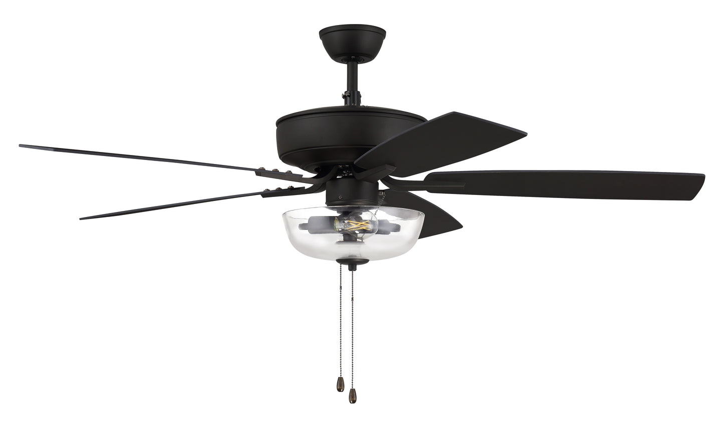 P101ESP5-52ESPWLN - Pro Plus 101 52" 5 Blade Ceiling Fan with Light Kit - Pull Chain - Espresso