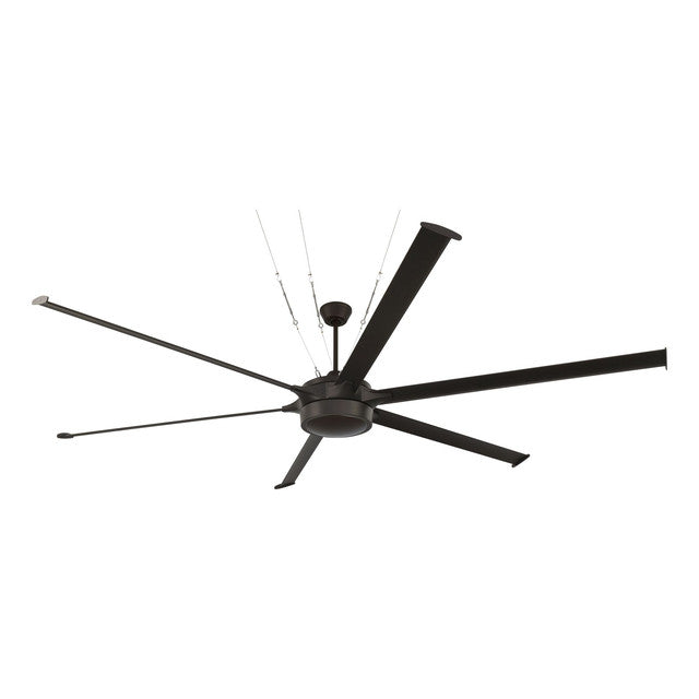 PRT102ESP6 - Prost 102" 6 Blade Indoor / Outdoor Ceiling Fan with Light Kit - Remote/WiFi - Espresso