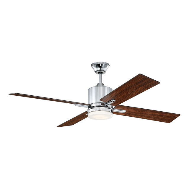 TEA52CH4 - Teana 52" 4 Blade Ceiling Fan with Light Kit - Chrome