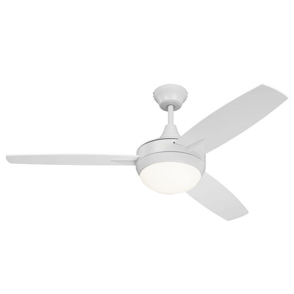 TG52W3 - Targas 52" 3 Blade Ceiling Fan with Light Kit - White