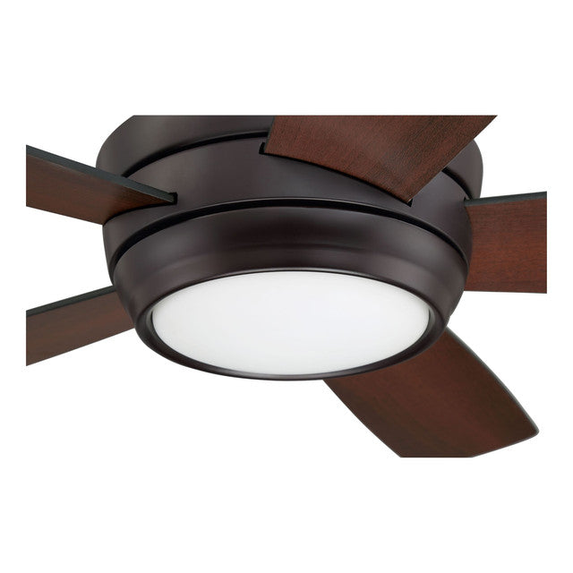 TMPH44OB5 - Tempo Hugger 44" 5 Blade Ceiling Fan with Light Kit - Remote & Wall Control - Oiled Bron