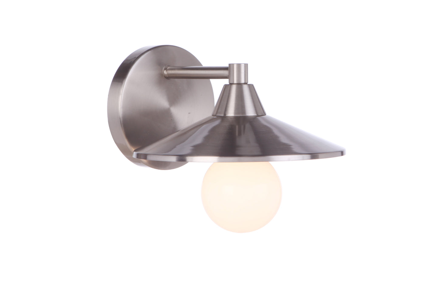 12508BNK1 - Isaac 1 Light 5.12" High Wall Sconce - Brushed Nickel