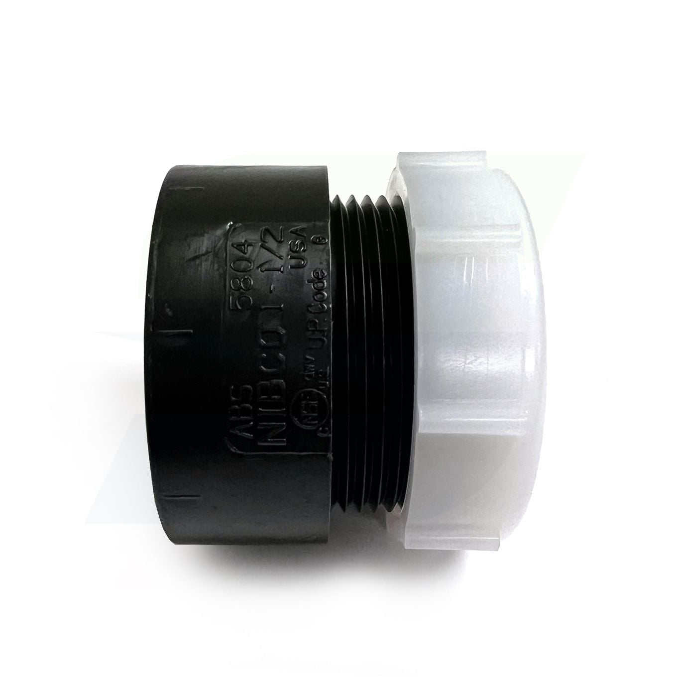 I014550 - 1-1/2" Spigot x Slip Joint ABS DWV Trap Adapter