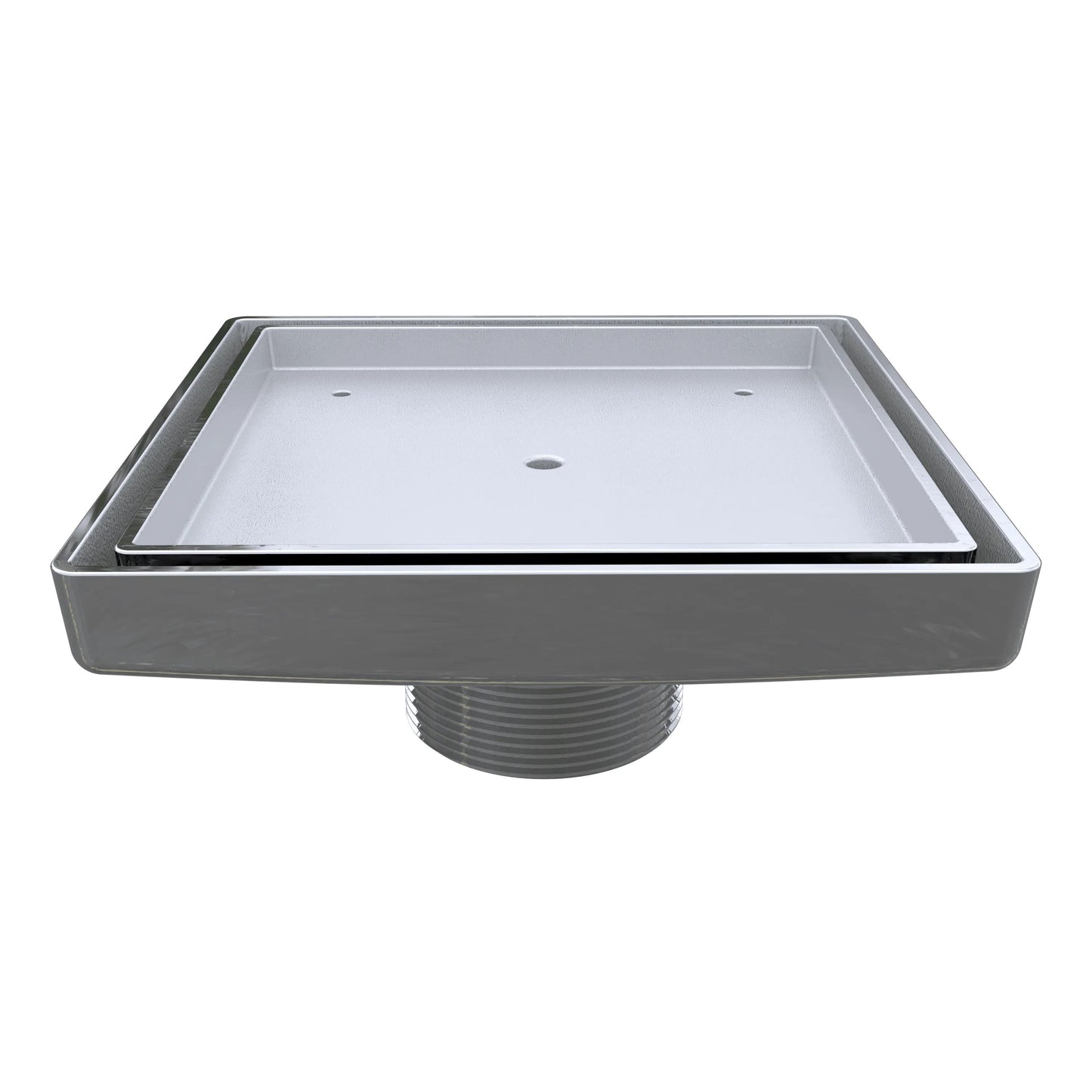 ETID-6-PC - 6" Legacy Solid Forged Brass Tile-In Drain - Polished Chrome