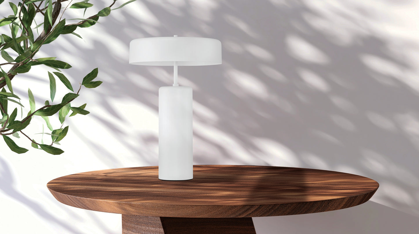 87002W-T - 3 Light 23" High Table Lamp - White