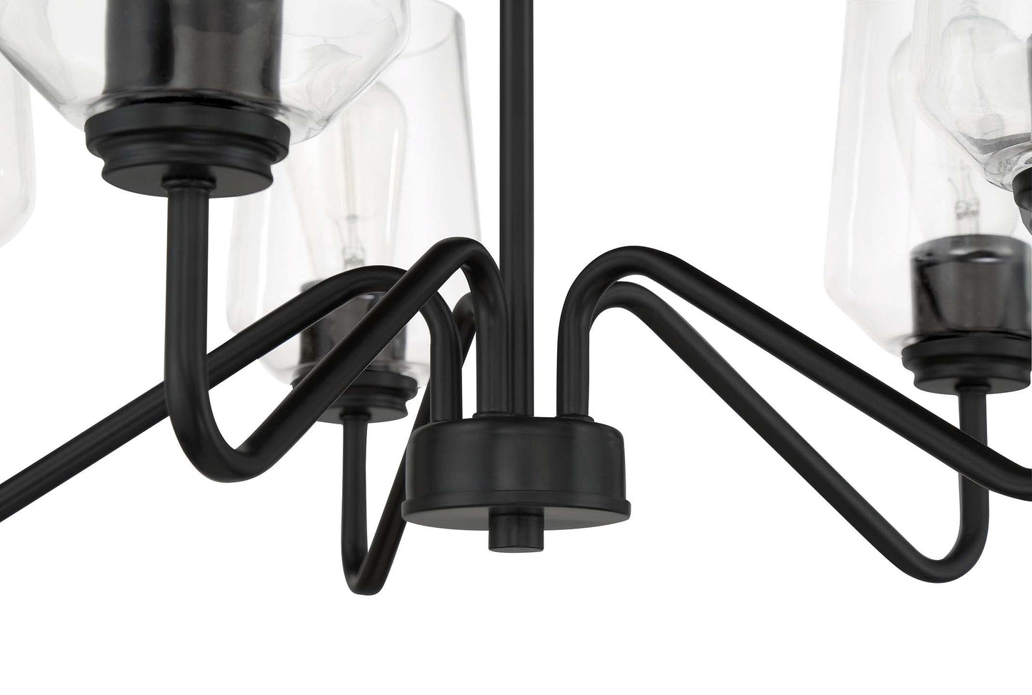 56125-FB - Shayna 5 Light 23" Wide Chandelier - Flat Black