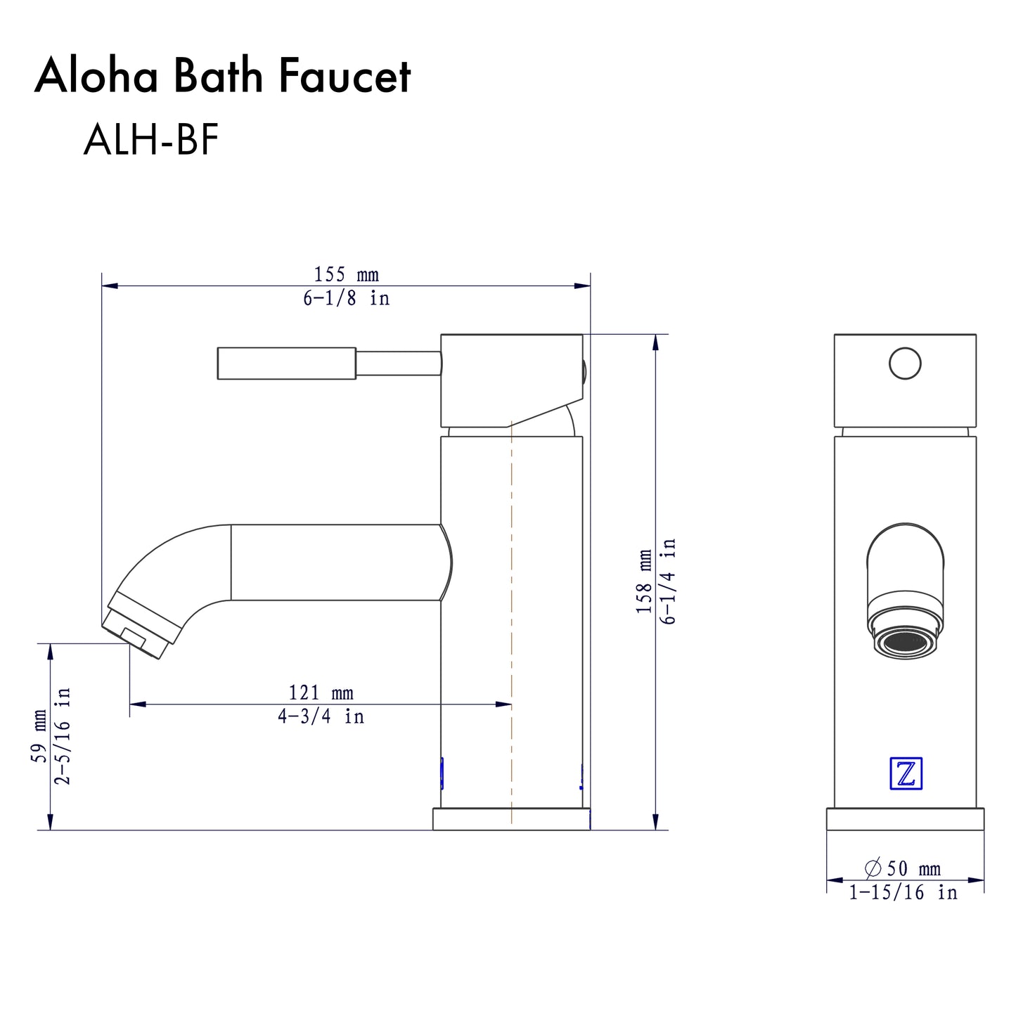 ALH-BF-PG - Autograph Edition Aloha Bath Faucet in Polished Gold