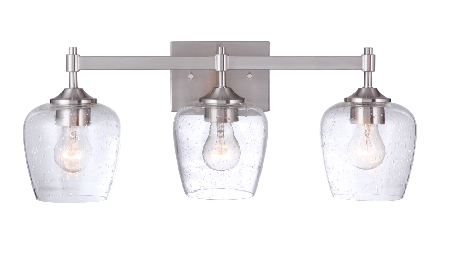 12422BNK3 - Stellen 3 Light 22" Wide Vanity Light - Brushed Nickel