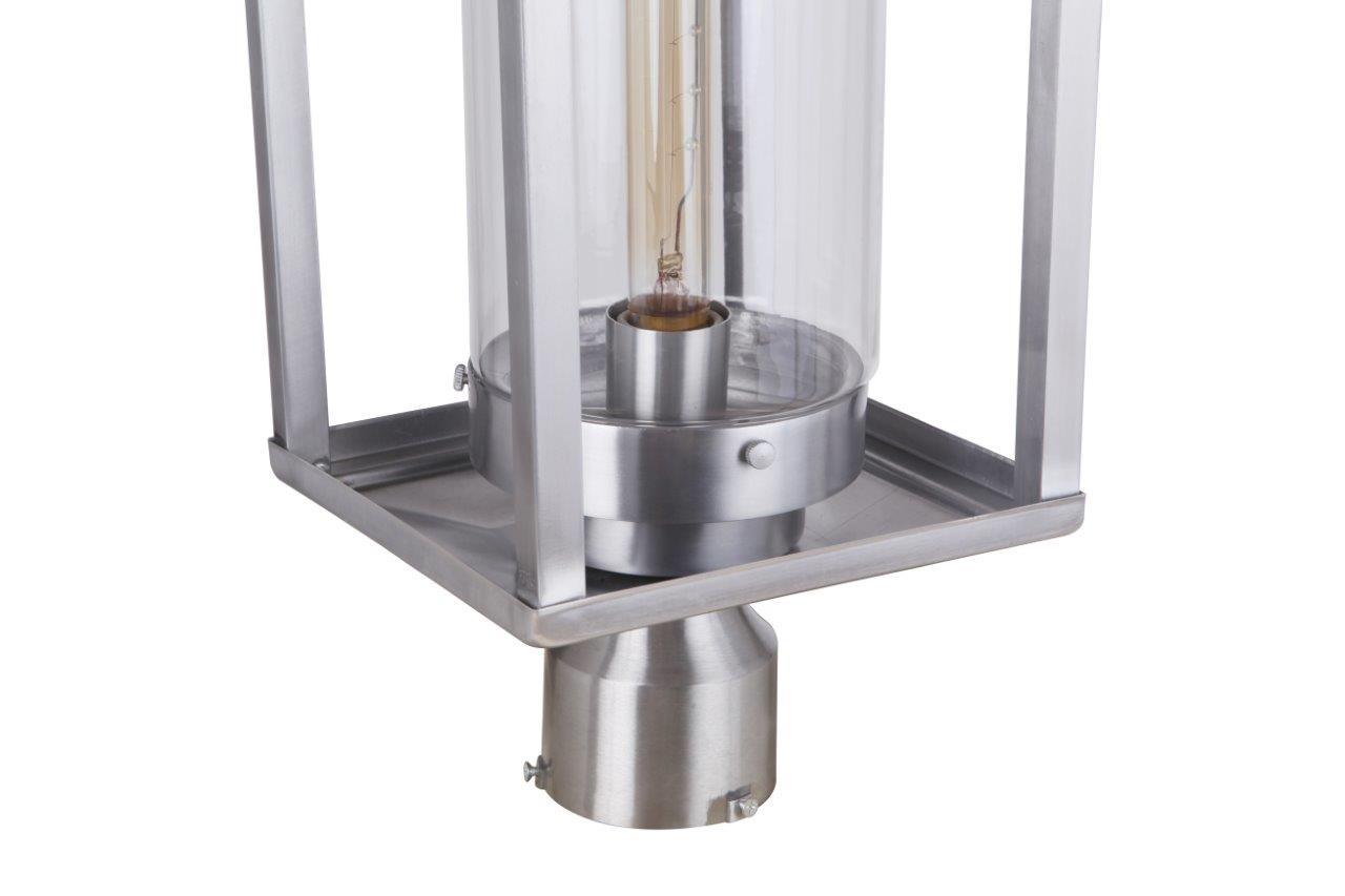 ZA4825-SA - Neo 1 Light 17" High Post Mount - Satin Aluminum