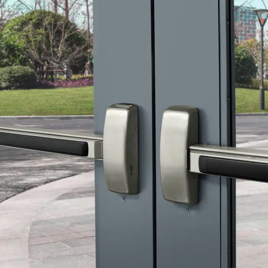 Extra Heavy Duty Rim Exit Device Exit Only for 33" to 36" Door - Satin Stainless Steel