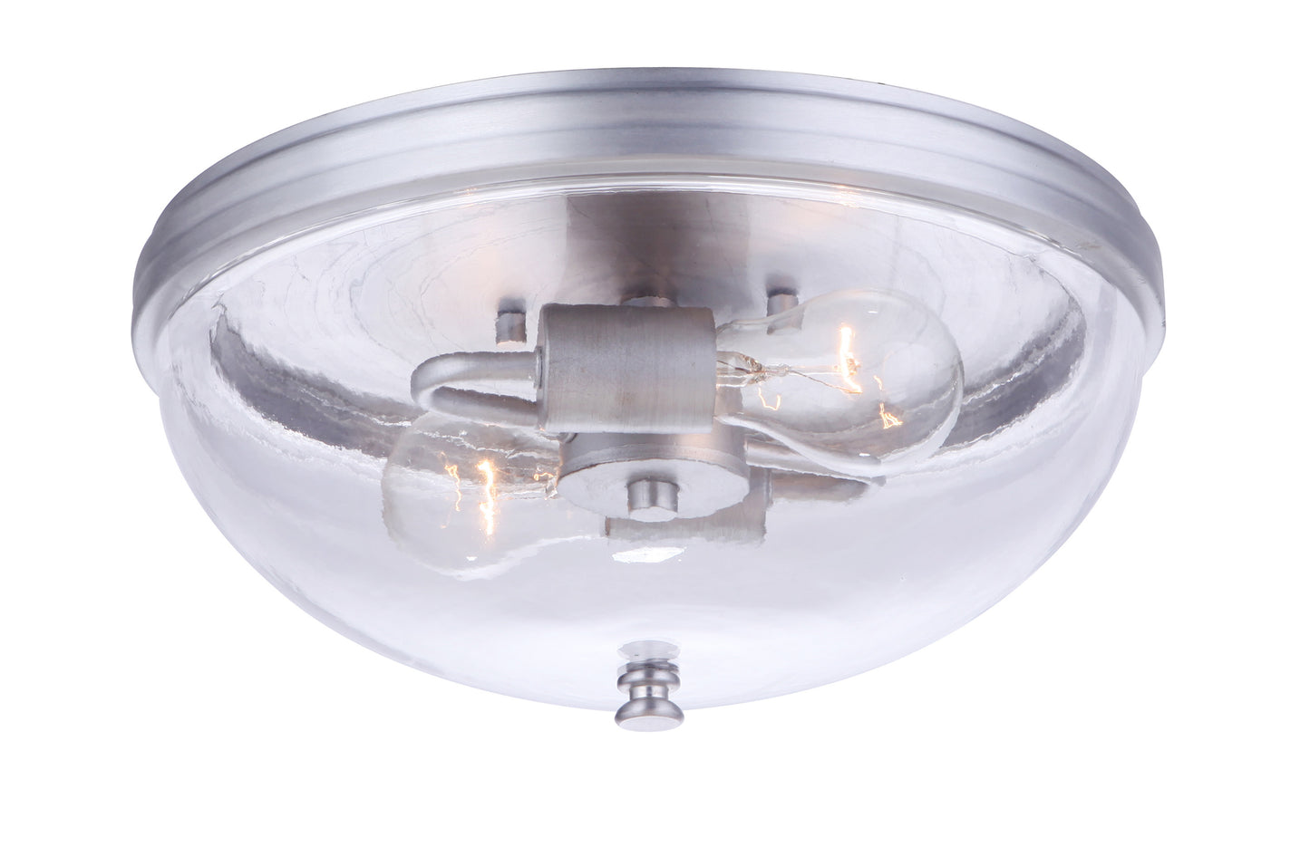 ZA3537-SA - Sivo 2 Light 13" Wide Flush Mount - Satin Aluminum