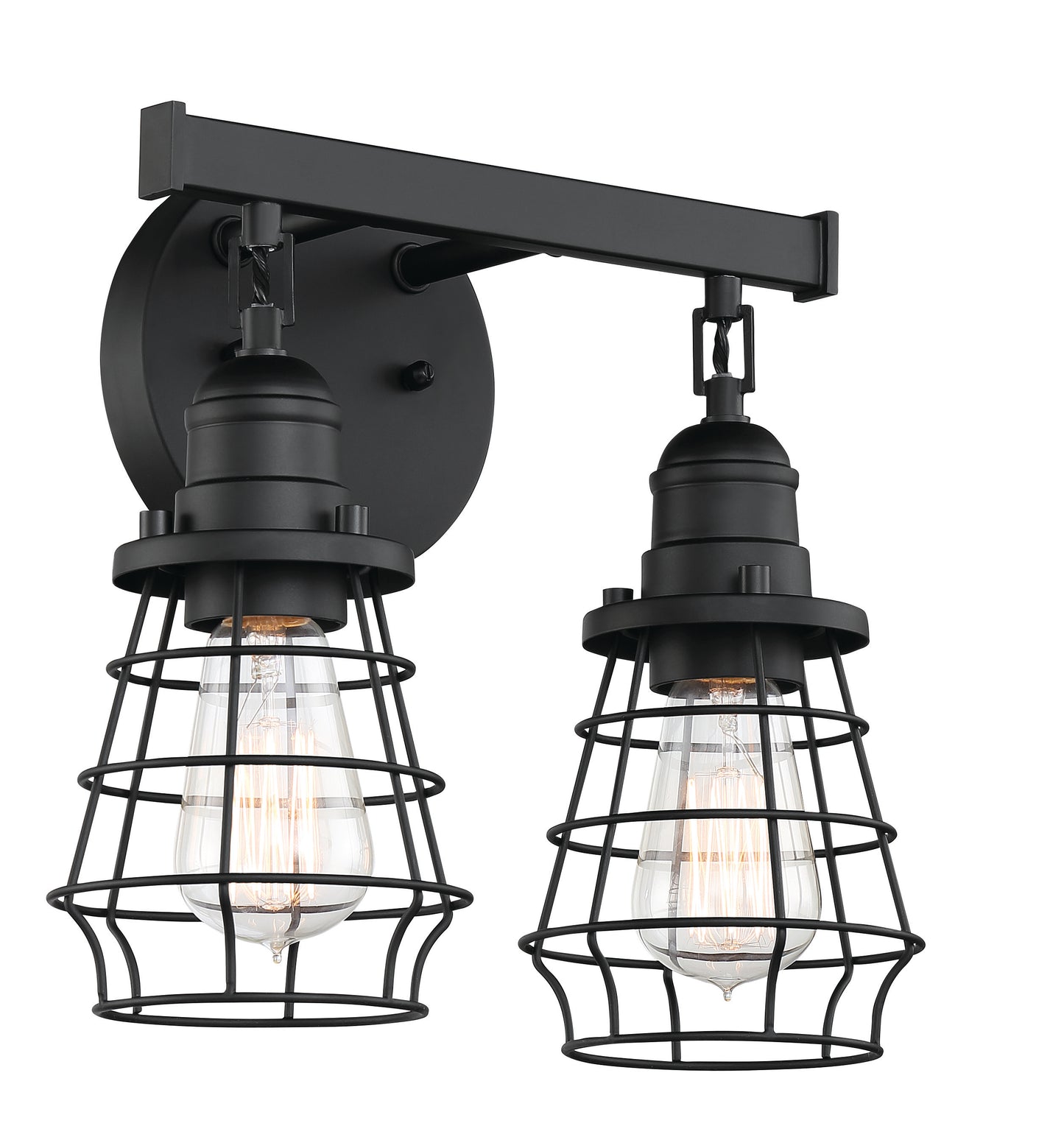 50602-FB - Thatcher 2 Light 12" Wide Vanity Light - Flat Black