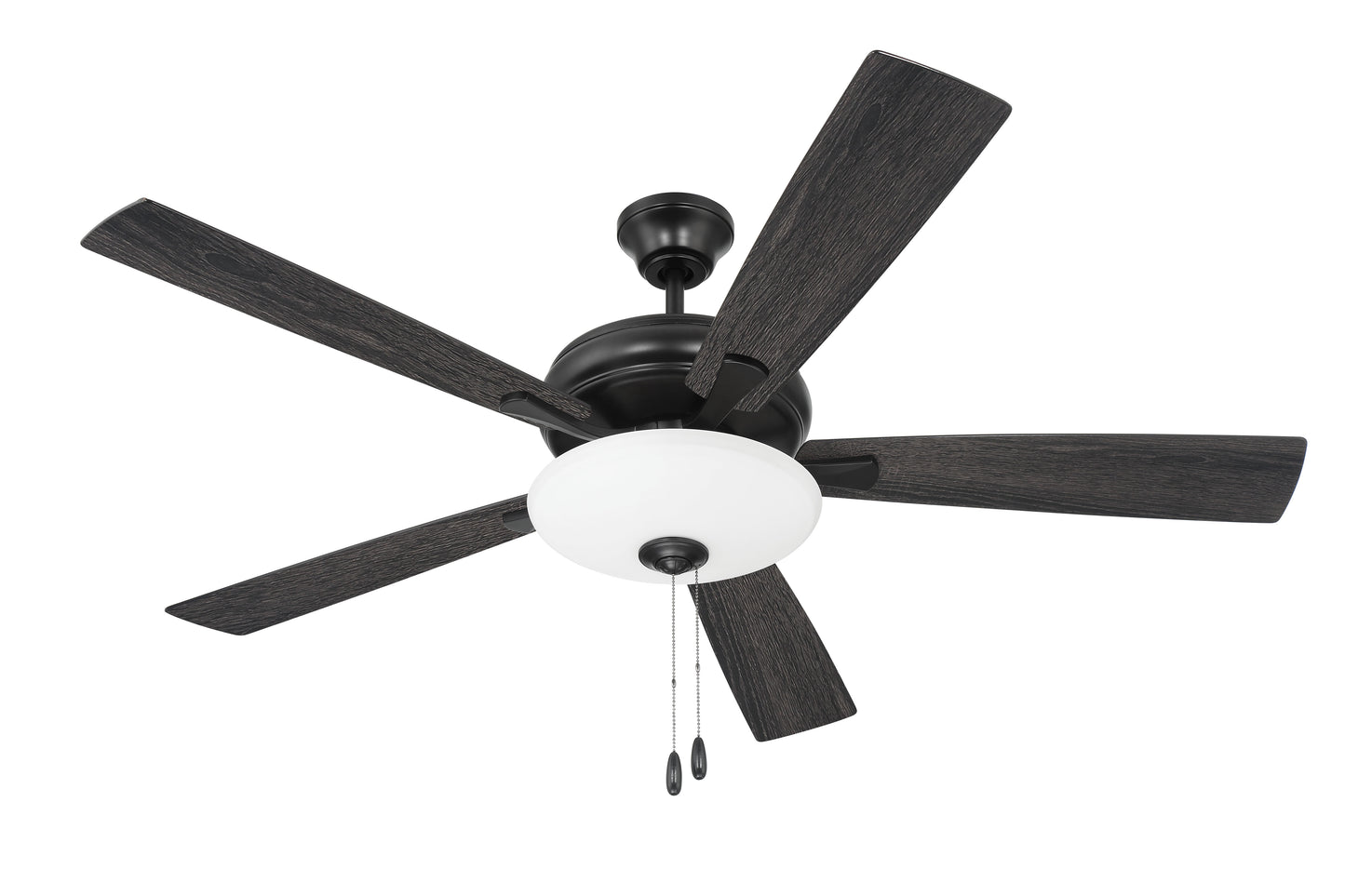 ECF111FB5-FBGW - Eos 3 Light Bowl 52" 5 Blade Ceiling Fan with Light Kit - Flat Black