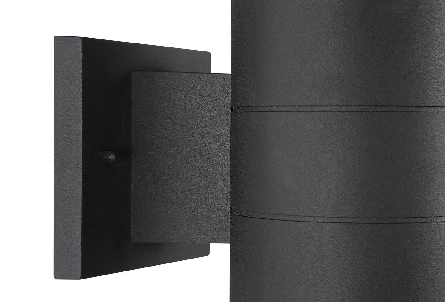 ZA2120-TB-LED - Pillar 2 Light 11.88" High Outdoor Wall Lantern - Textured Black