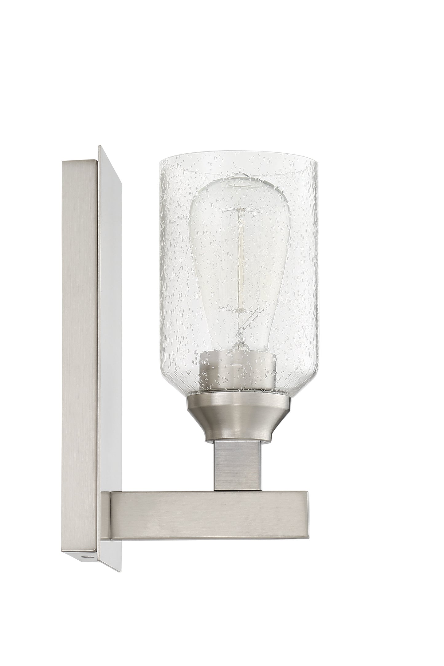 53161-BNK - Chicago 1 Light 10" High Wall Sconce - Brushed Nickel