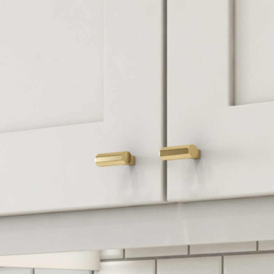 4416003 - 1 1/2"- Octagonal Knob - Polished Brass