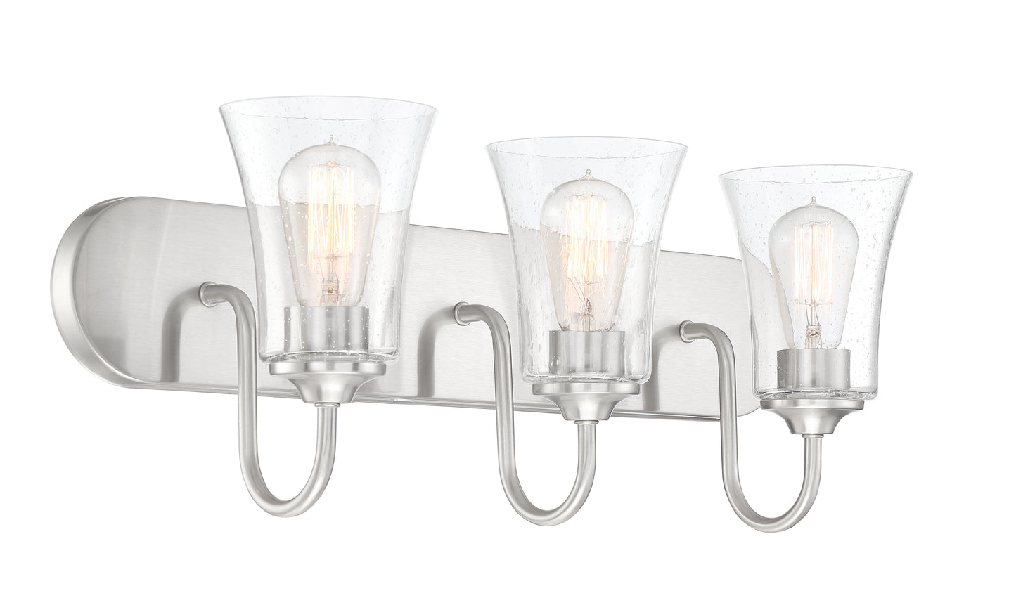 50403-BNK - Gwyneth 3 Light 24" Wide Vanity Light - Brushed Nickel
