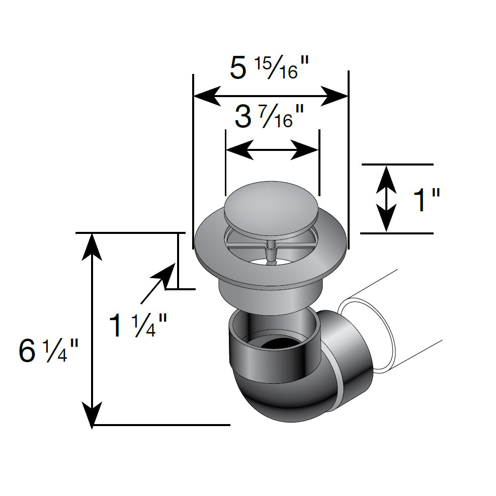 NDS 321 - 3" Pop-up Drainage Emitter with Elbow