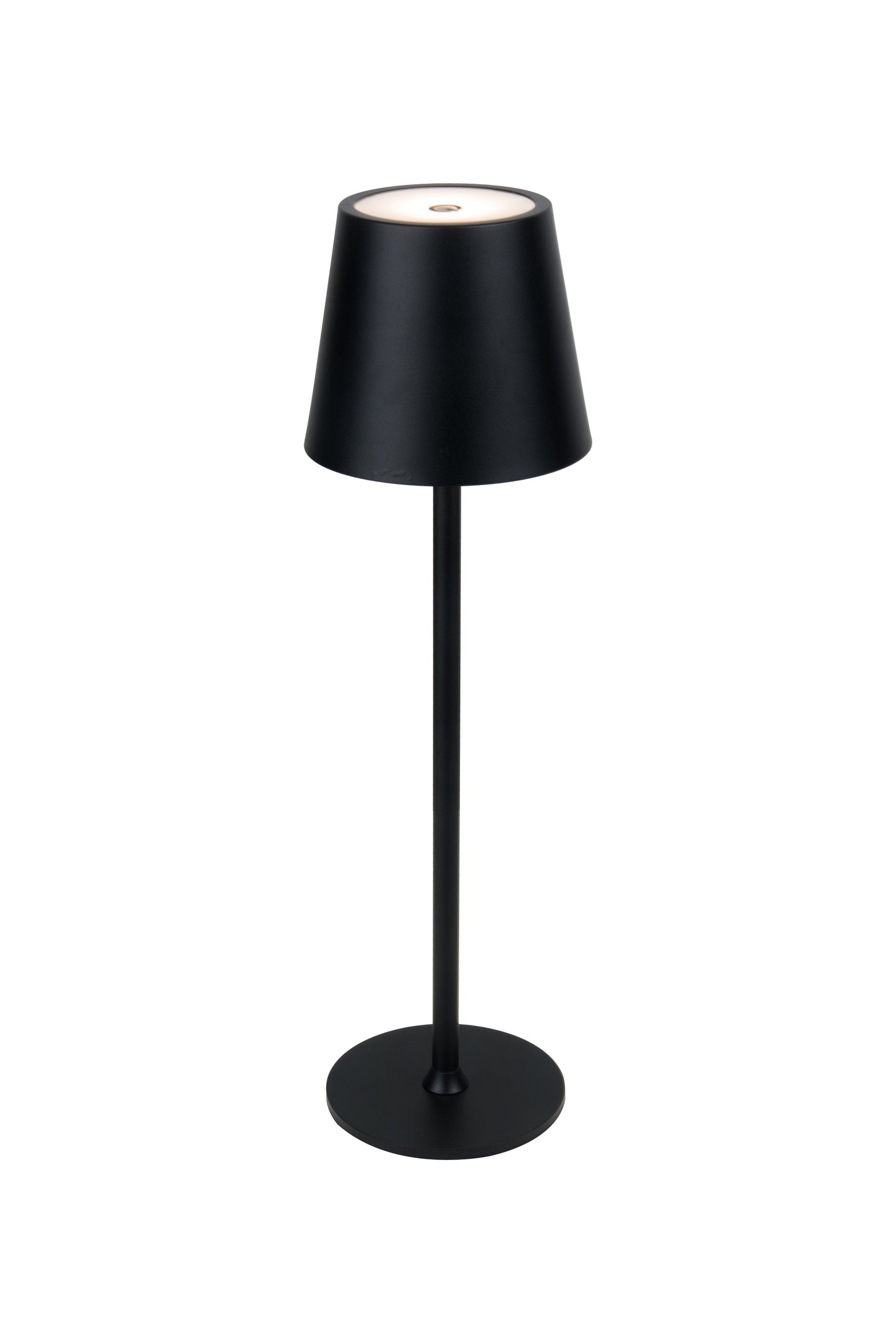 86290FB-TR - Evans 1 Light 15" High LED Rechargeable Lamp - Flat Black