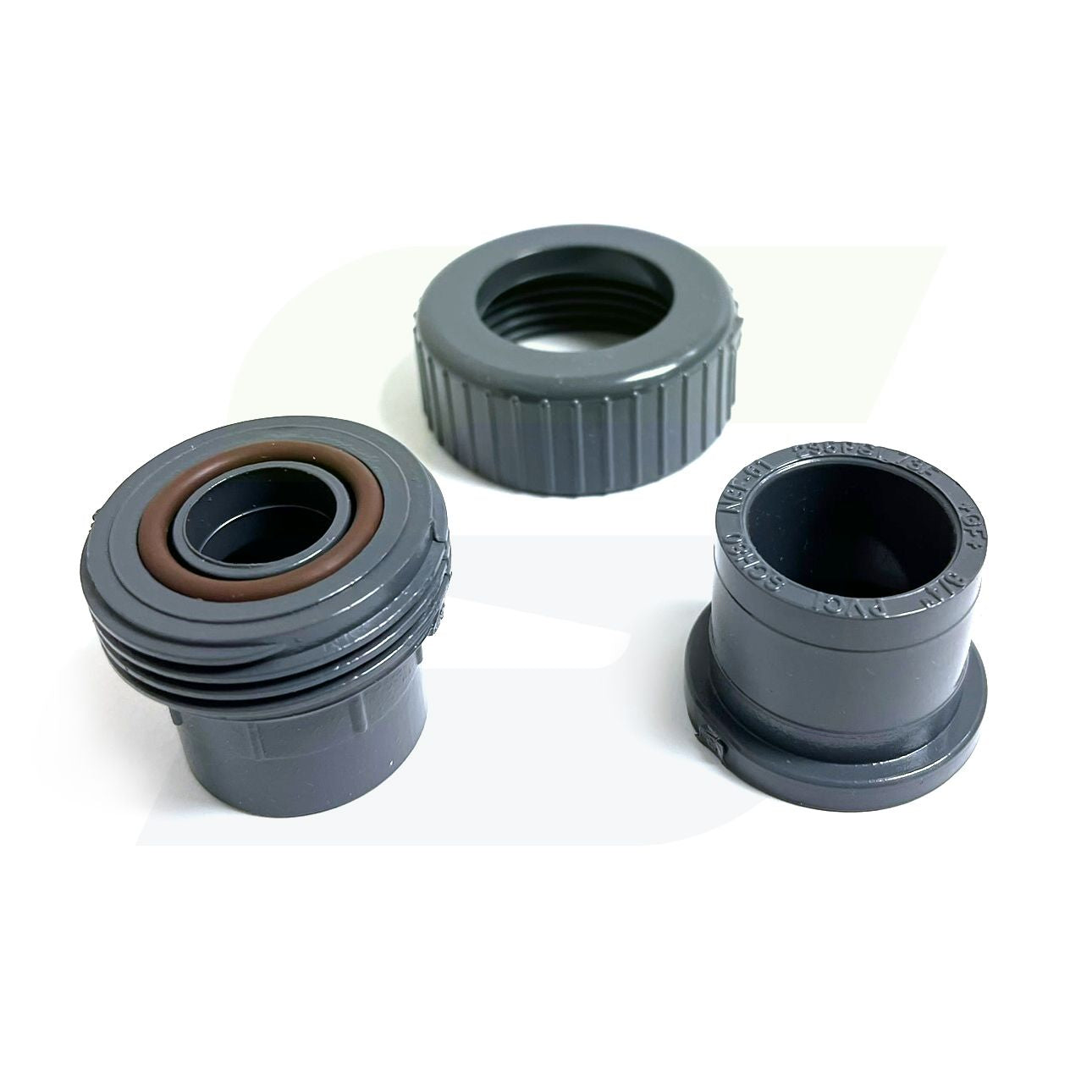 857-007 - 3/4" Schedule 80 PVC Union with Viton O-Ring - Socket x Socket