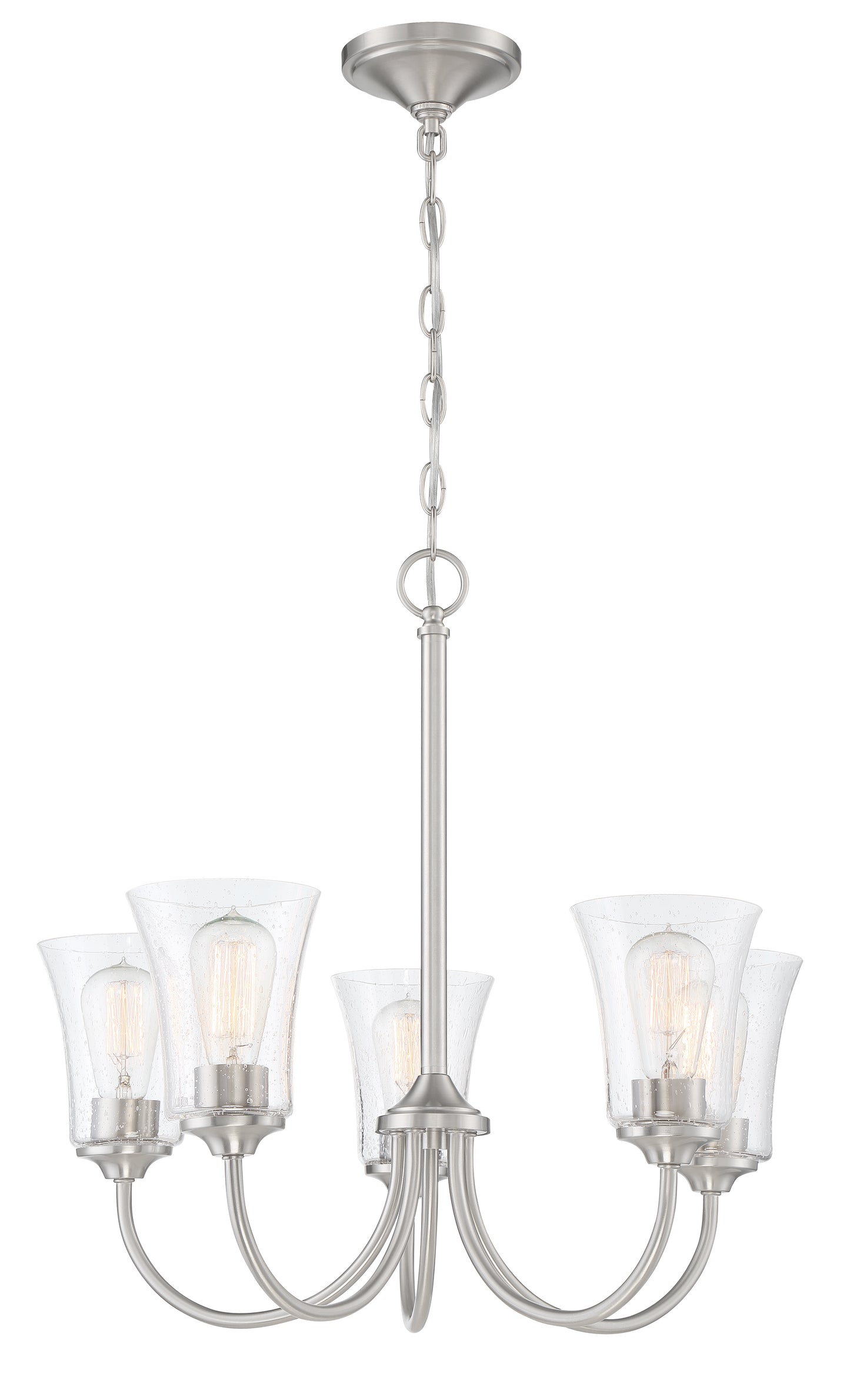 50425-BNK - Gwyneth 5 Light 23" Wide Chandelier - Brushed Nickel