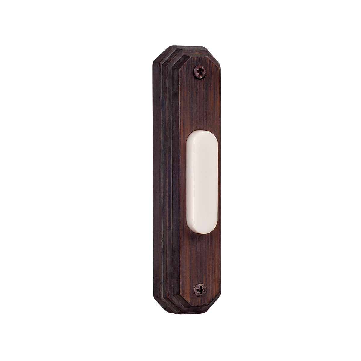 BSOCT-RB - Push Button-Surface Mount 2 Light 1" Wide Chime Button - Rustic Brick