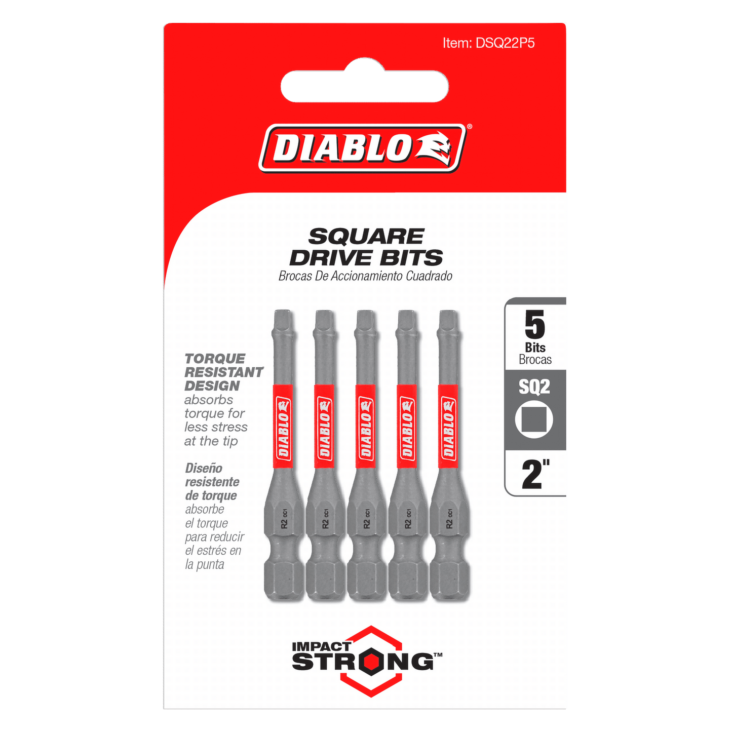 2" #2 Square Drive Bit