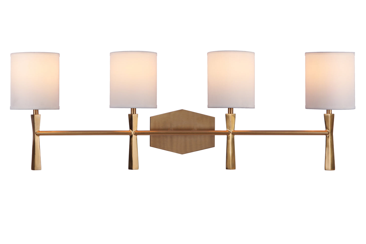 16032SB4 - Chatham 4 Light 32" Wide Vanity Light - Satin Brass