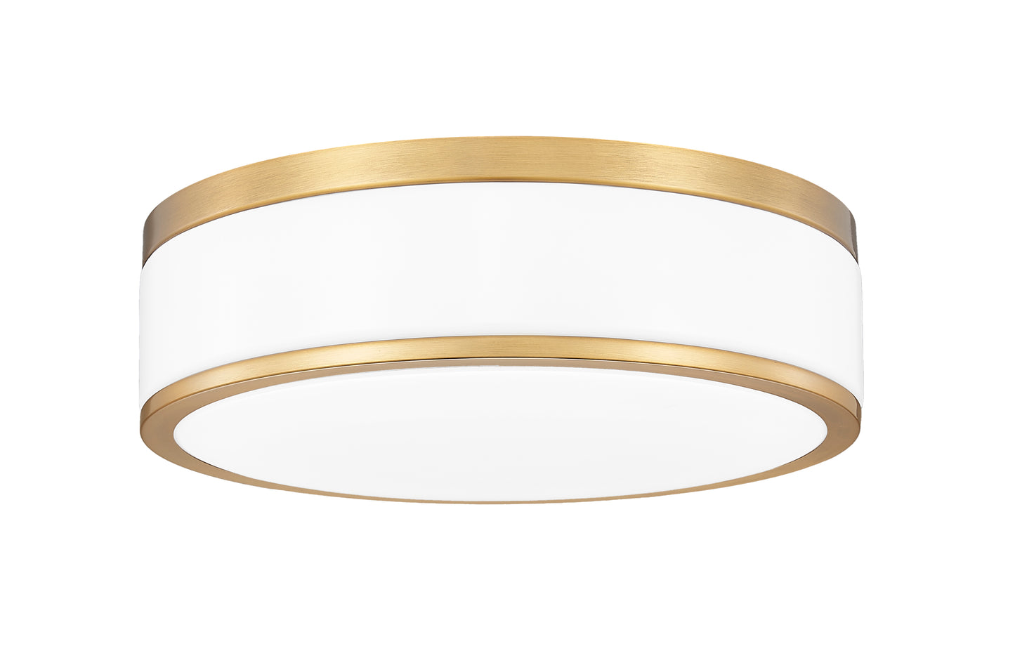 1012F12-MGLD-LED - Ballord 1 Light Flush 12" Mount - Modern Gold
