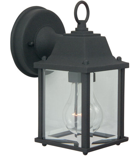 Z192-TB - Coach Lights Cast 1 Light 8.66" High Outdoor Wall Lantern - Textured Black