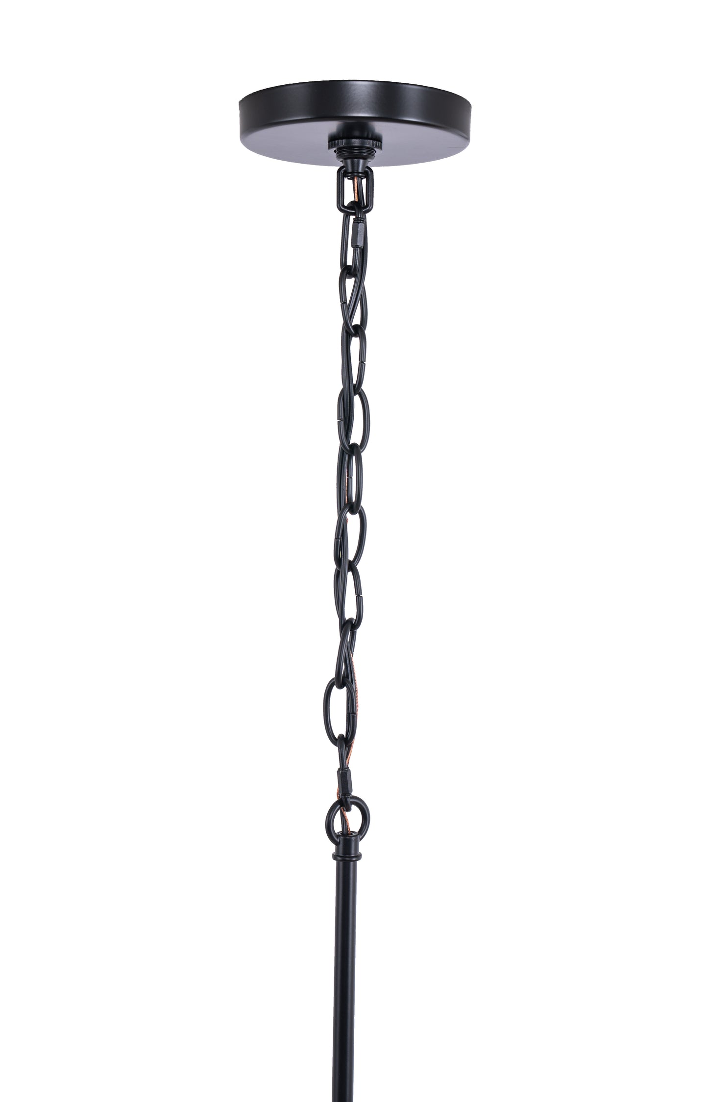 60391-FBSB-C - Council 1 Light 7" Wide Pendant - Flat Black / Satin Brass