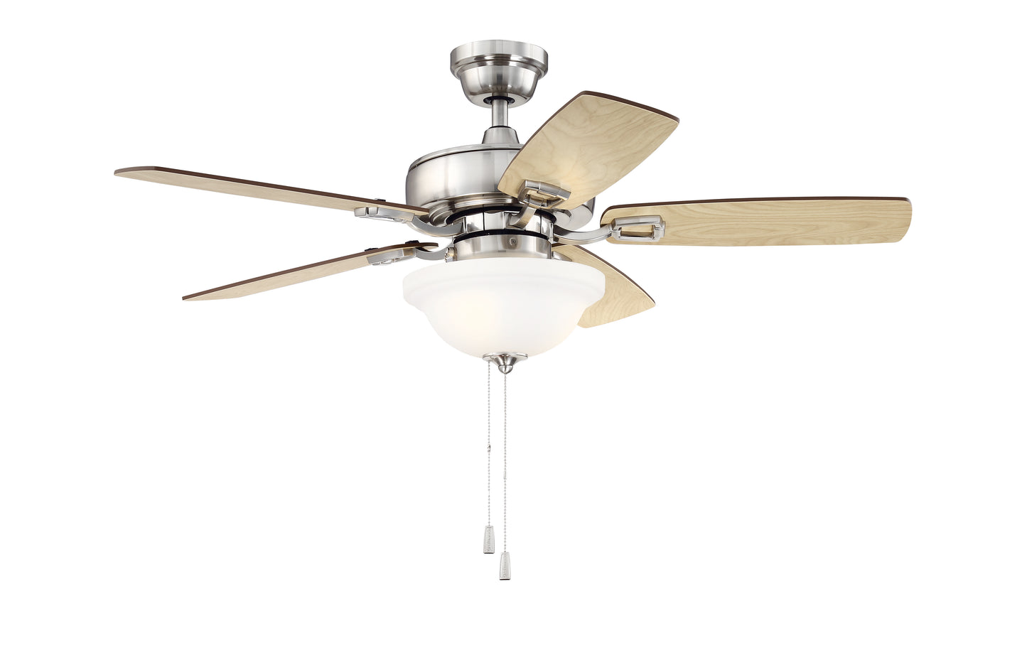 TCE42BNK5C1-C - Twist N Click 42" 5 Blade Ceiling Fan with Light Kit - Brushed Nickel